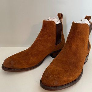 Tecovas Men's Chance Style Rust Suede Boots - Size 9.5D